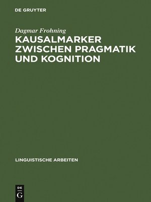 cover image of Kausalmarker zwischen Pragmatik und Kognition